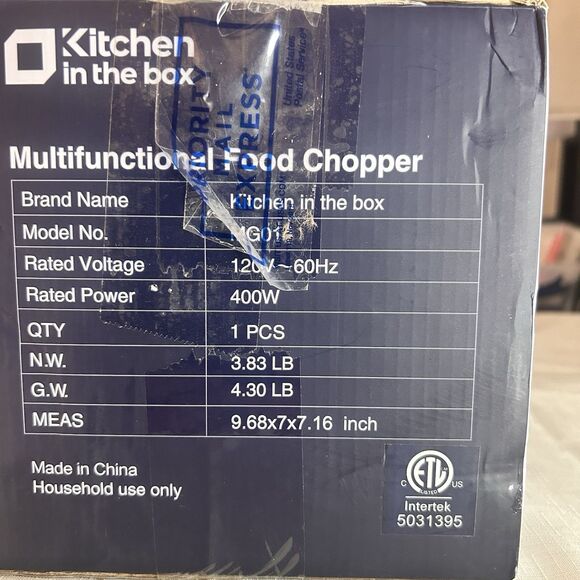 Kitchen In The Box MG01 Silver Black 400W Multifunctional Food Chopper - Picture 5 of 8